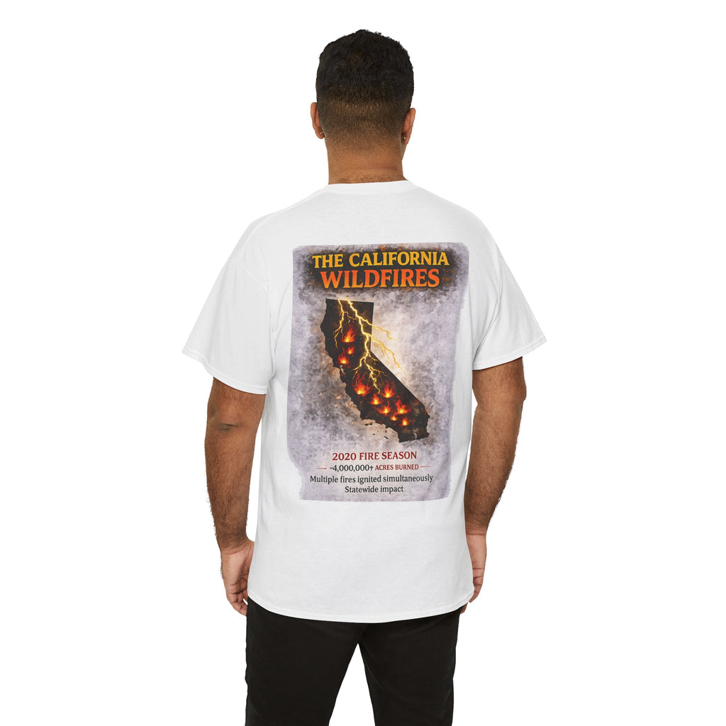 I Survived 2020 — WILDFIRES S2:E3: Director's Cut "The California Wildfires" Memorial Unisex Heavy Cotton Tee