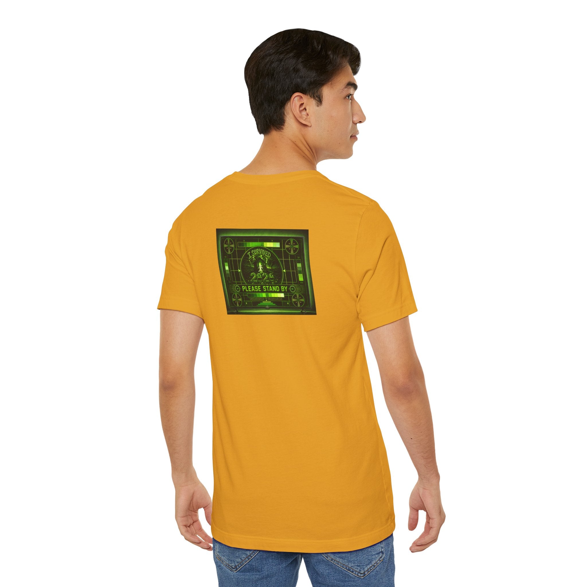 I Survived 2020 — "Please Stand By" Test Pattern Toxic Signal Tee Summer Premiere Unisex Jersey Short Sleeve Tee