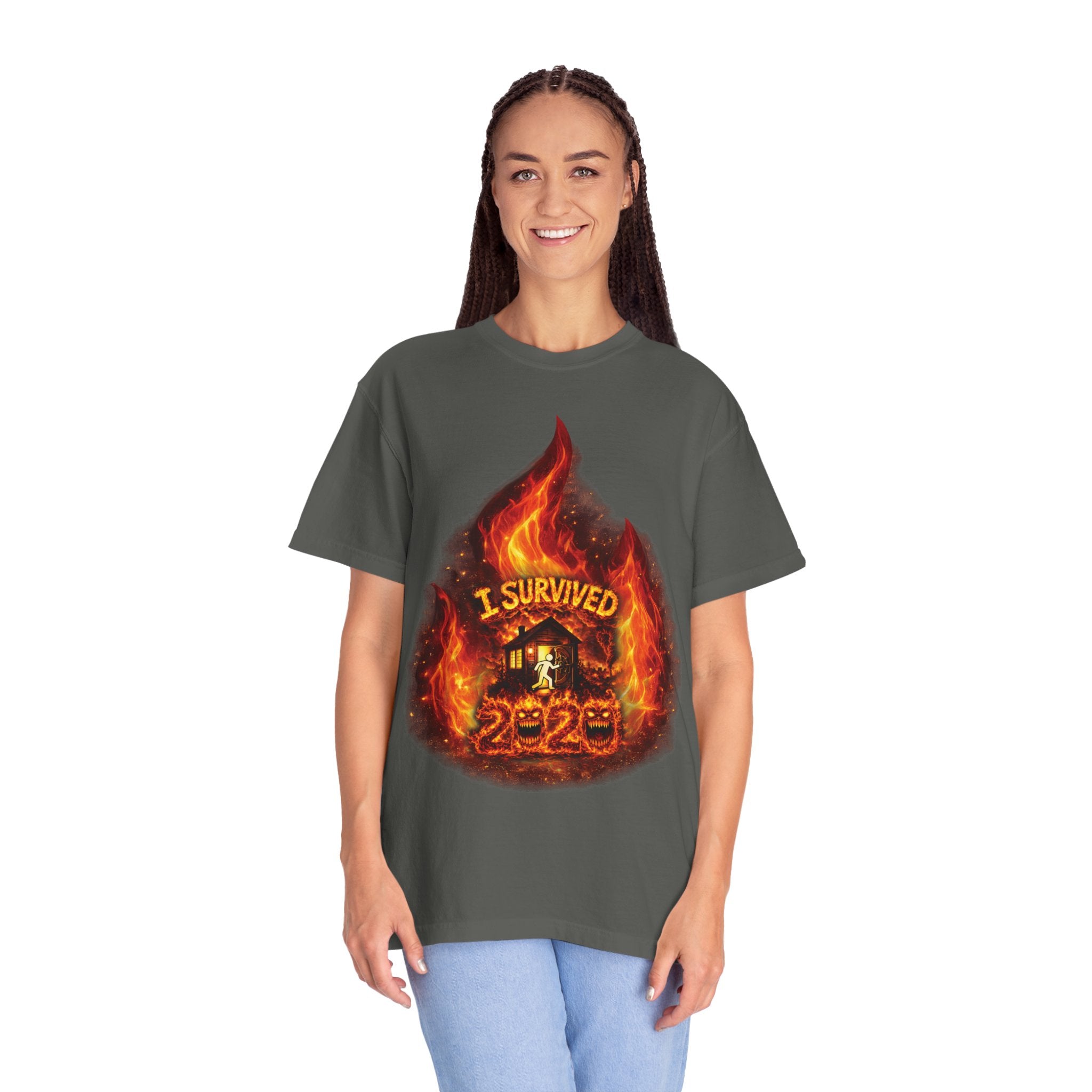 I Survived 2020 — Director's Cut S2:E4 "Western U.S. Wildfire Season" | Mid-Season Finale Pt. 1 | Wildfire Edition Memorial Unisex Garment-Dyed T-shirt