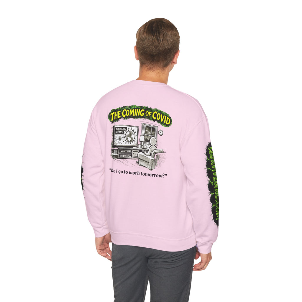 I Survived 2020 — PANDEMIC S1:E2: "The Coming of COVID" Unisex Heavy Blend™ Crewneck Sweatshirt