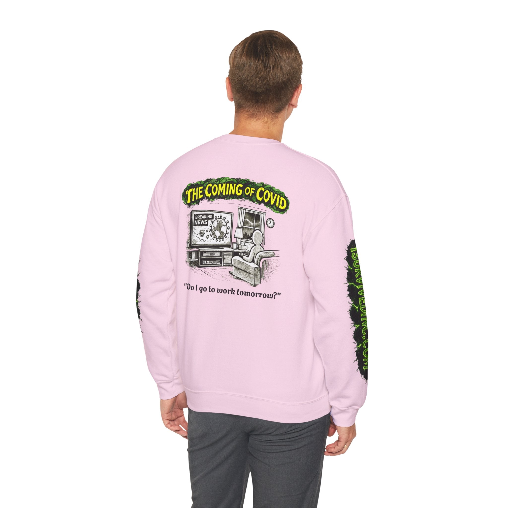 I Survived 2020 — PANDEMIC S1:E2: "The Coming of COVID" Unisex Heavy Blend™ Crewneck Sweatshirt
