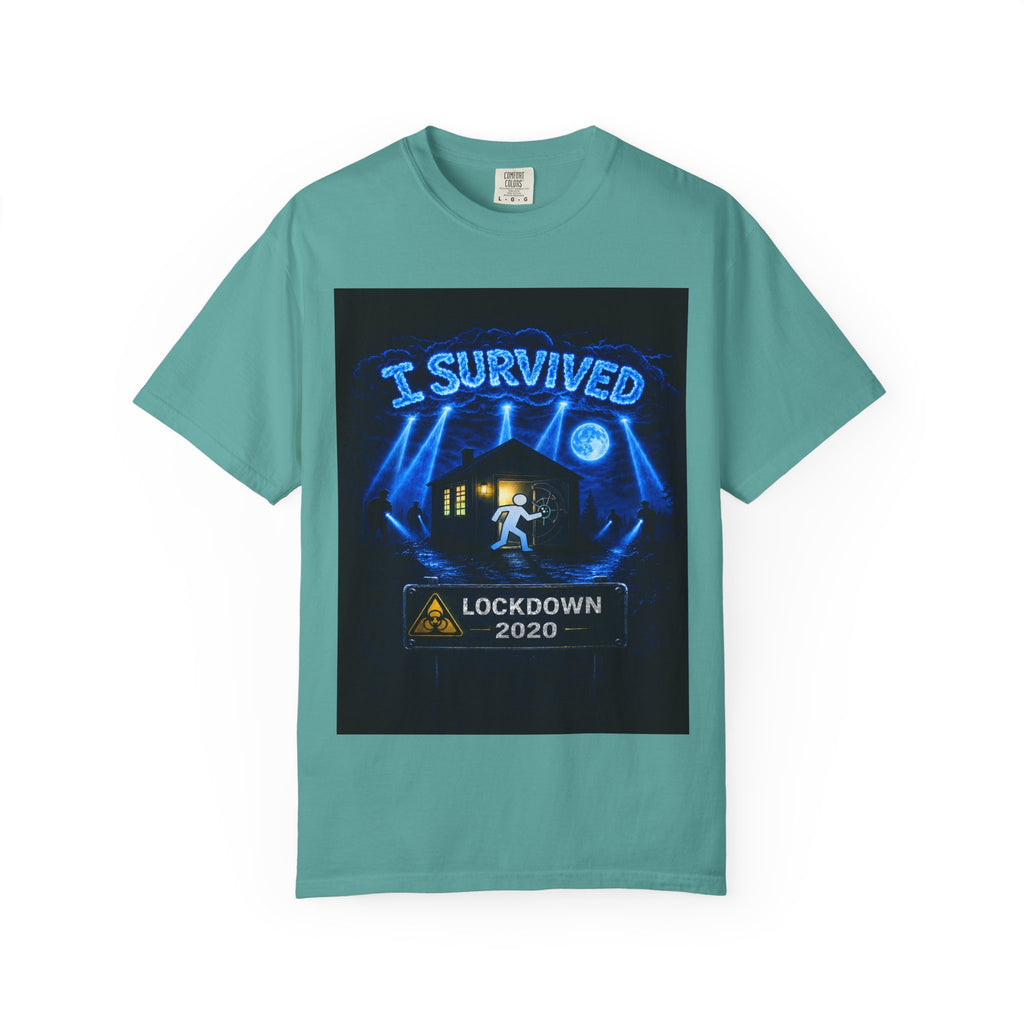 I Survived 2020 — LOCKDOWN S3:E3: "Remote Schooling" Unisex Garment-Dyed T-shirt