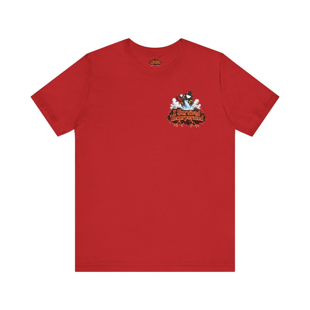 I Survived 2020 — "Please Stand By" Test Pattern Tee Wildfire Signal Edition Summer Premiere Unisex Jersey Short Sleeve Tee