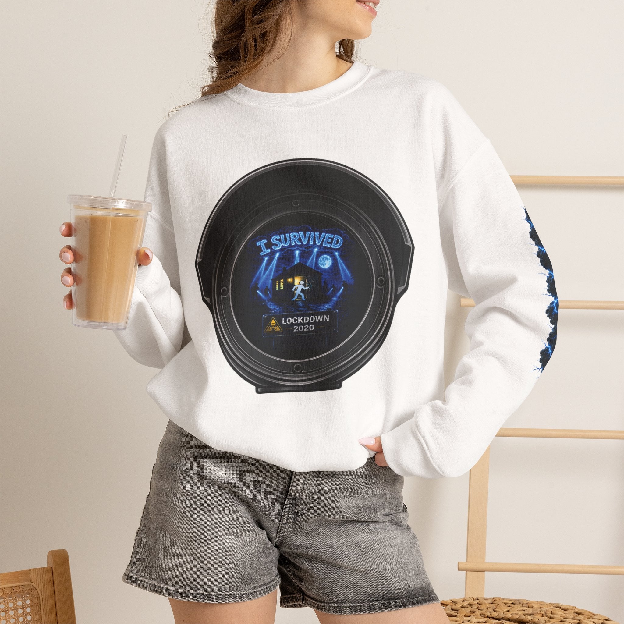 I Survived 2020 — Director's Cut S3:E4 "Working From Home" | Mid-Season Finale Pt. 1 | Lockdown Edition Documentary Unisex Heavy Blend™ Crewneck Sweatshirt