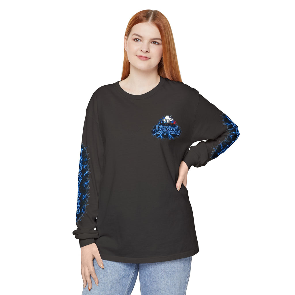 I Survived 2020 — "Please Stand By" Test Pattern Tee Lockdown Special Edition Summer Exclusive Unisex Garment-Dyed Long Sleeve T-Shirt