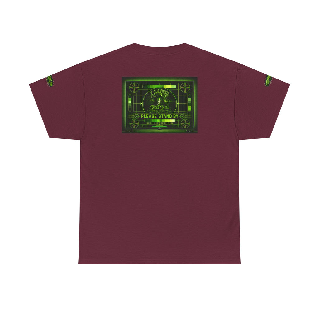 I Survived 2020 — "Please Stand By" Test Pattern Toxic Signal Tee Special Edition Summer Premiere Unisex Heavy Cotton Tee