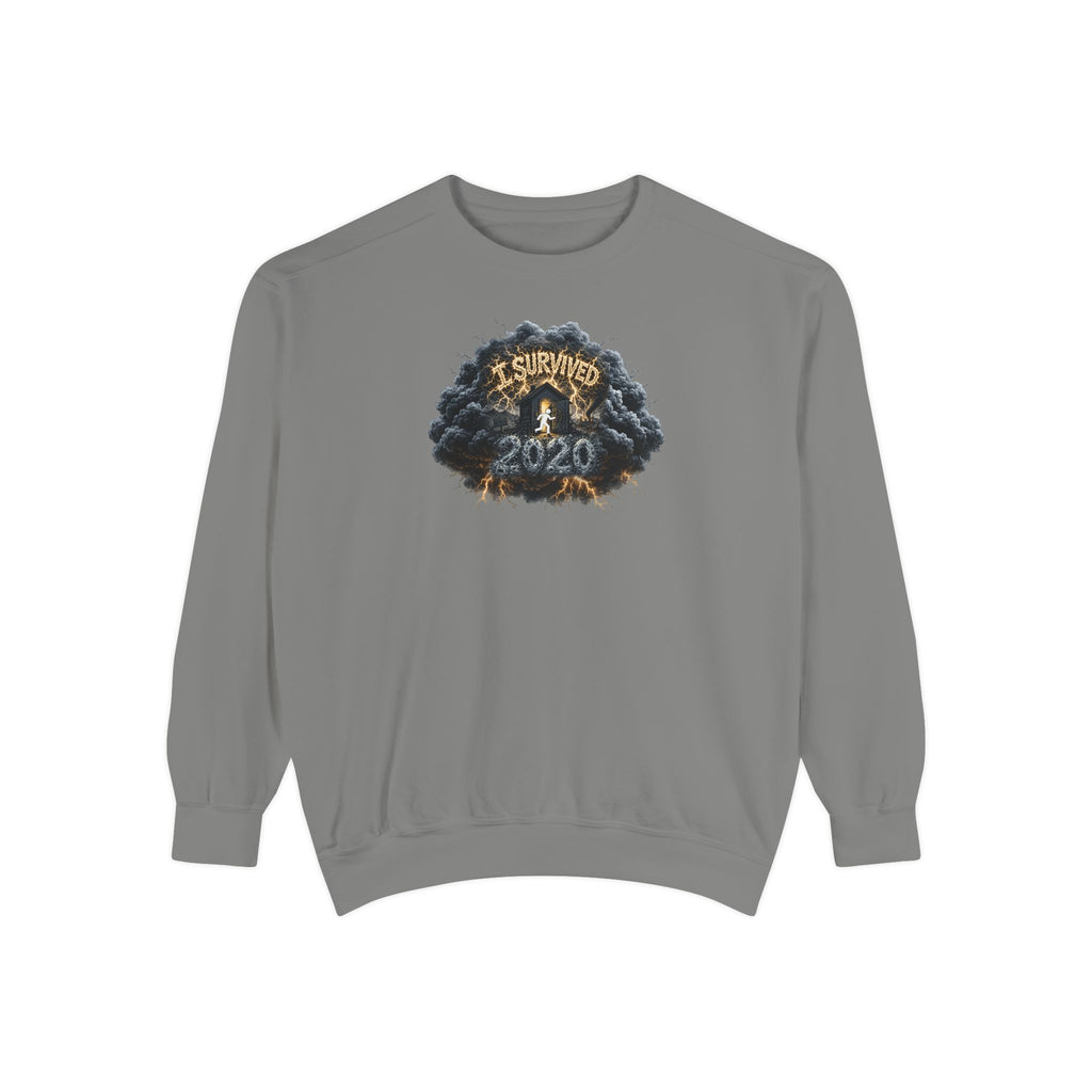 I Survived 2020 — Original PILOT Design: Director's Cut Unisex Garment-Dyed Sweatshirt