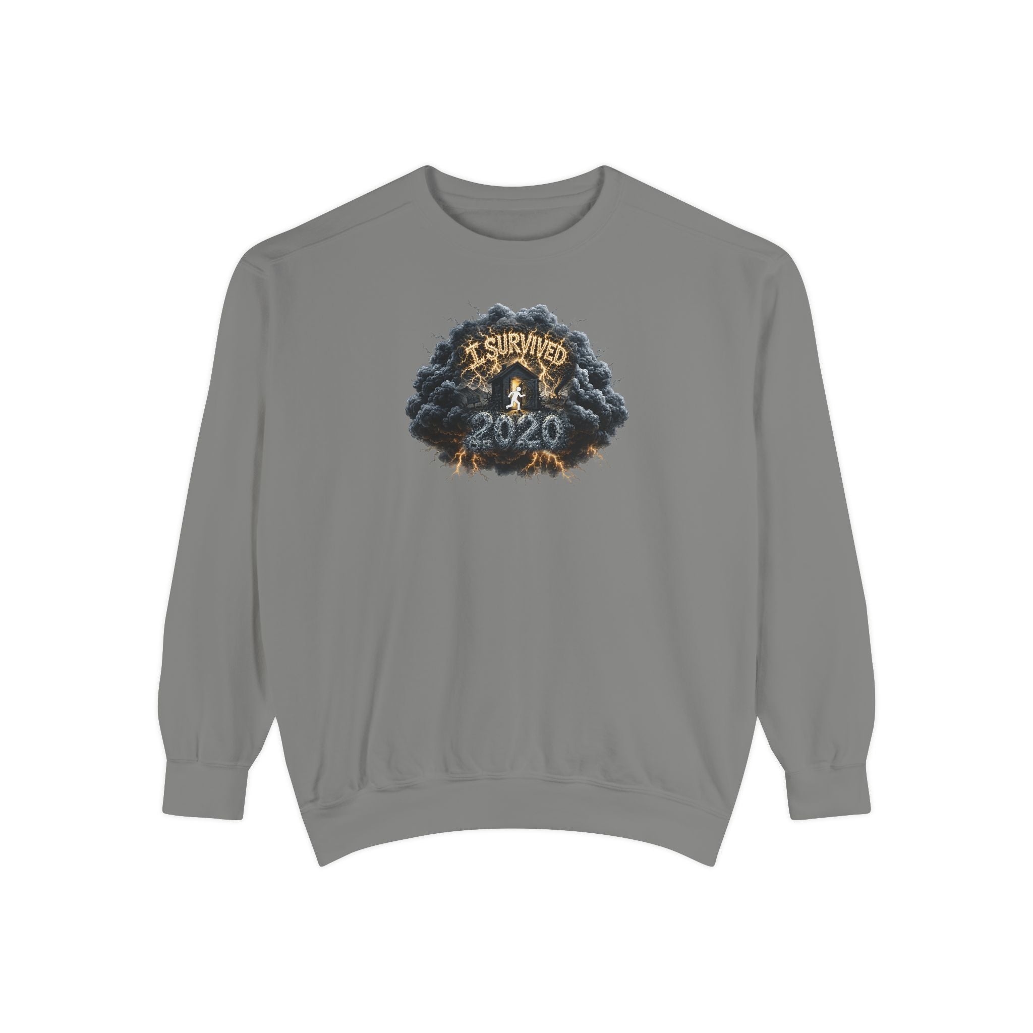I Survived 2020 — Original PILOT Design: Director's Cut Unisex Garment-Dyed Sweatshirt