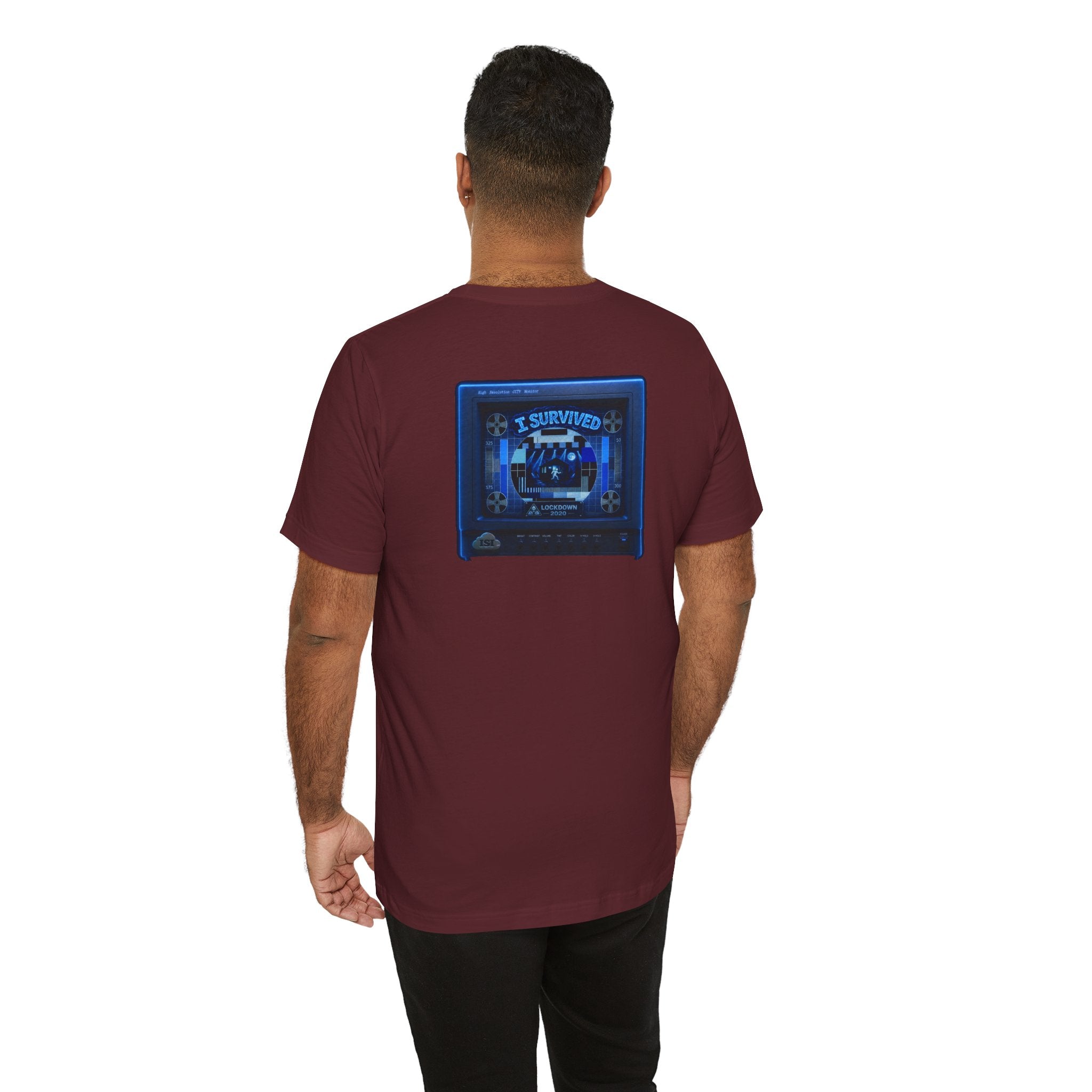 I Survived 2020 — "Please Stand By" Test Pattern Tee Lockdown Summer Exclusive Unisex Jersey Short Sleeve Tee
