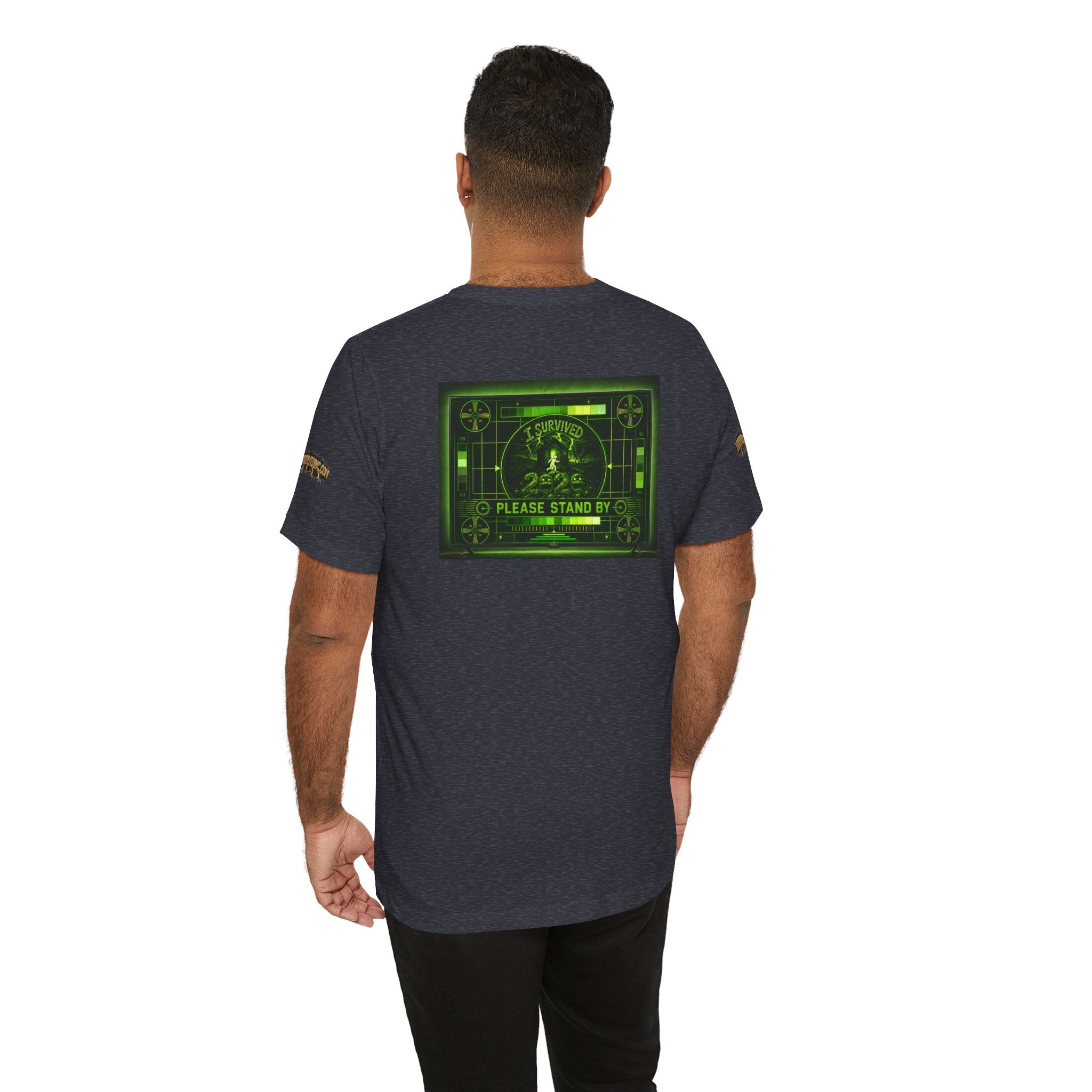 I Survived 2020 — "Please Stand By" Test Pattern Toxic Signal Tee Special Edition Summer Premiere Unisex Jersey Short Sleeve Tee