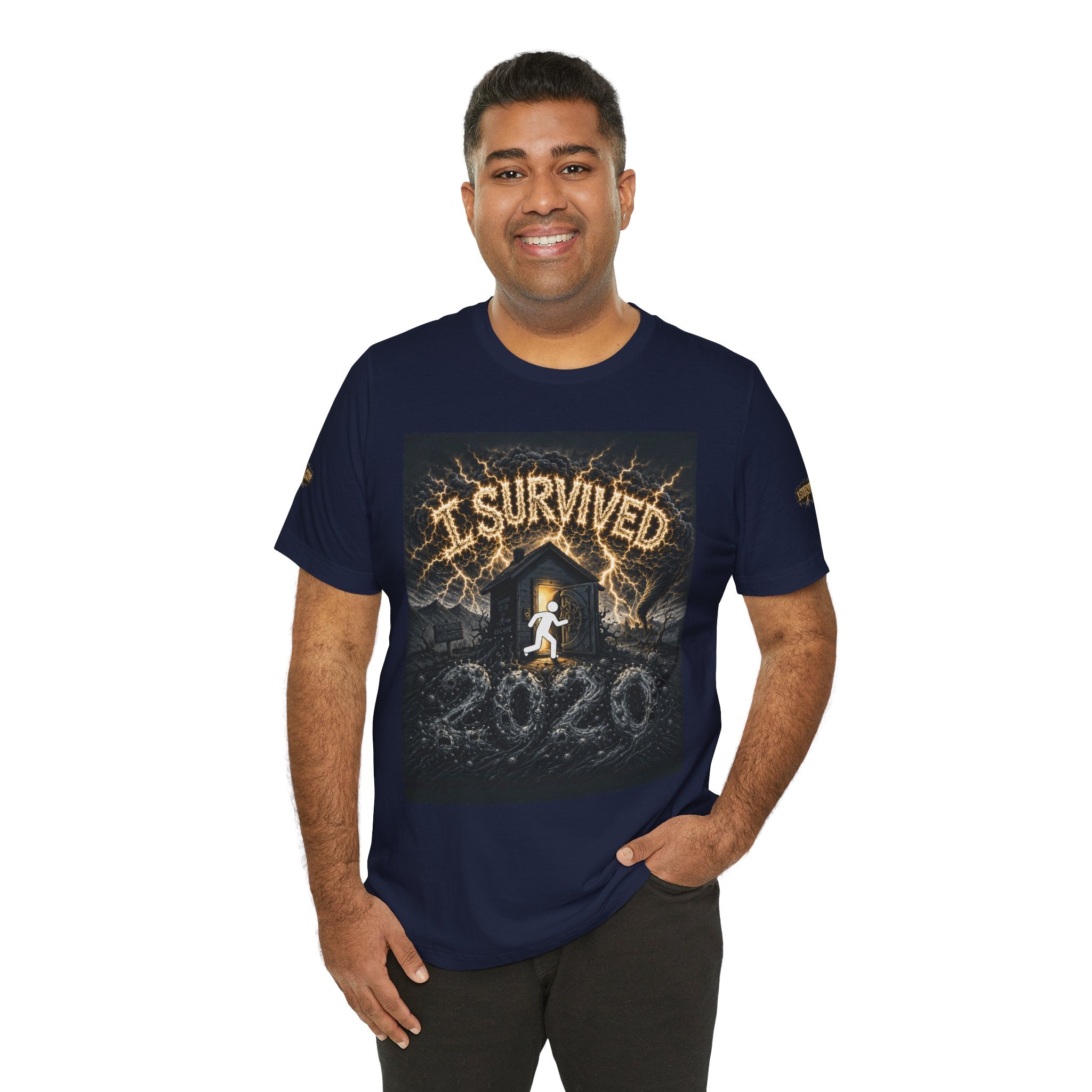 I Survived 2020 — Original Design Teaser Tee | Season 1 Premiere Drop Unisex Jersey Short Sleeve Tee