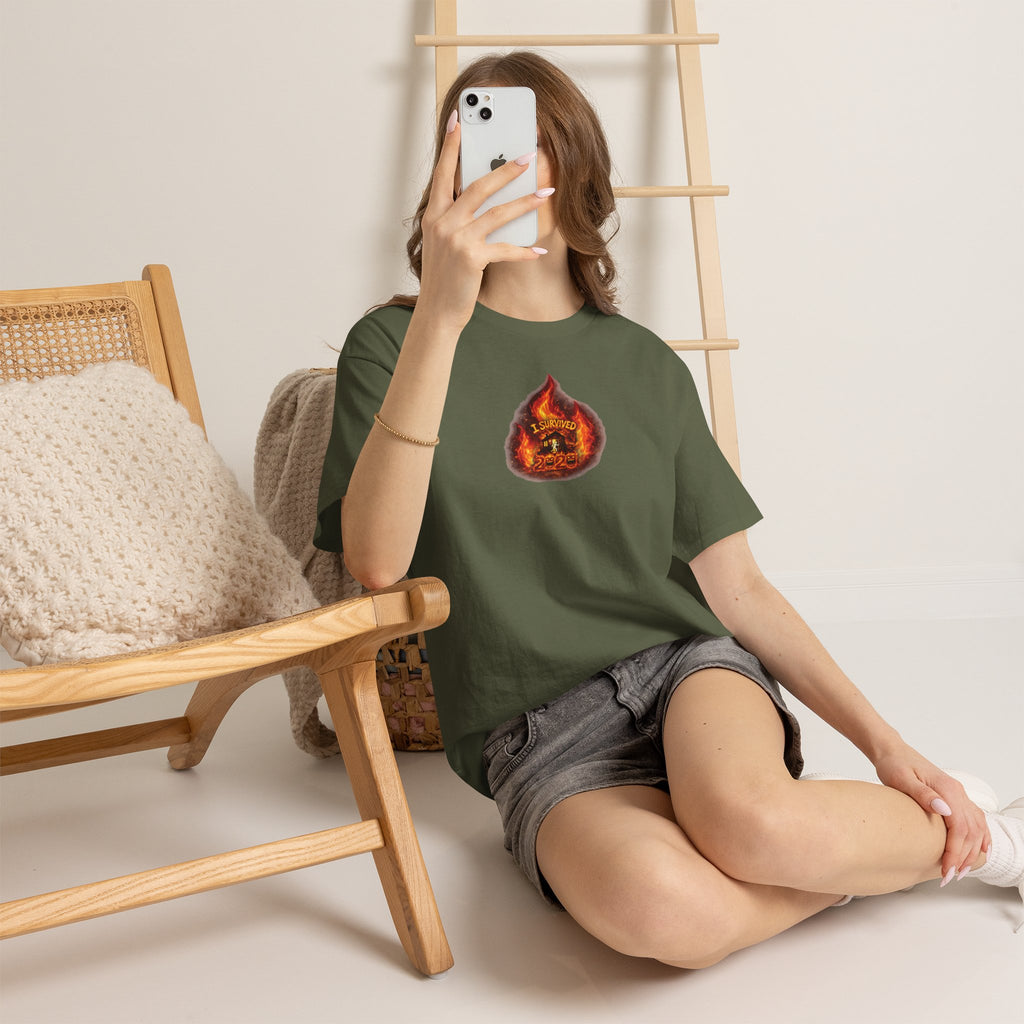 I Survived 2020 — WILDFIRES S2:E1: Director's Cut "Berry Creek" Memorial Unisex Heavy Cotton Tee