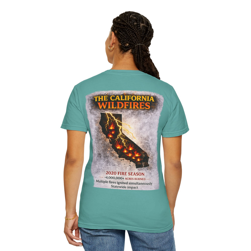 I Survived 2020 — S2:E3 "The California Wildfires" | Wildfire Edition Memorial Unisex Garment-Dyed T-shirt