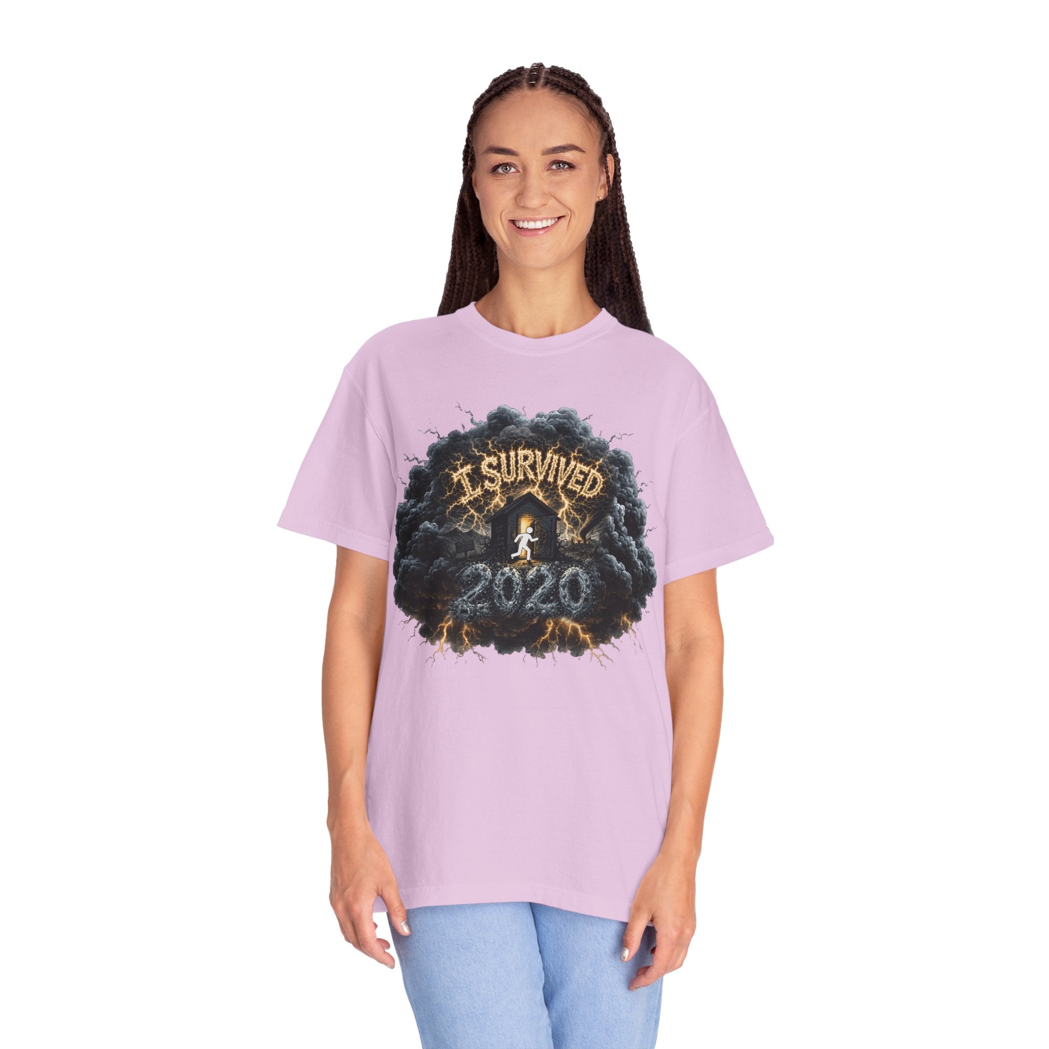 I Survived 2020 — Original Design Teaser Tee | Season 1 Premiere Drop Unisex Garment-Dyed T-shirt