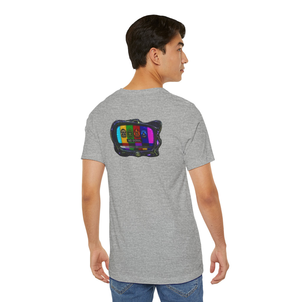 I Survived 2020 — "No Signal" Test Pattern Tee Alien Broadcast Finale Summer Premiere Unisex Jersey Short Sleeve Tee