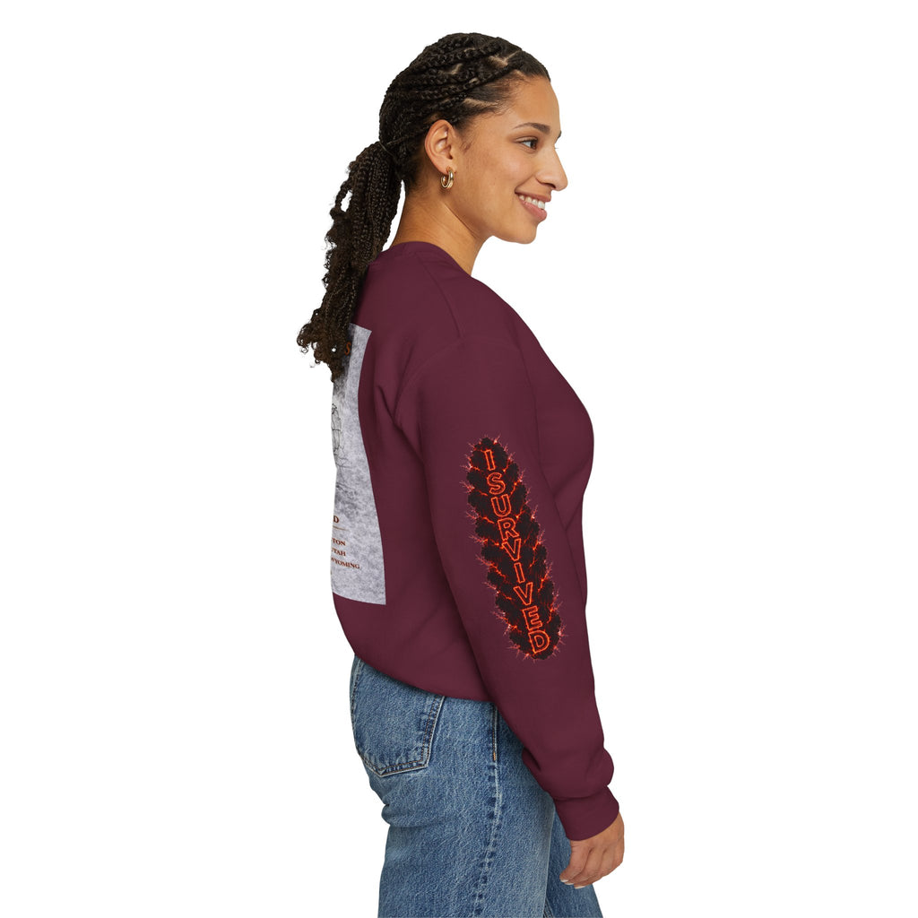 I Survived 2020 — Director's Cut S2:E4 "Western U.S. Wildfire Season" | Mid-Season Finale Pt. 1 | Wildfire Edition Memorial Unisex Heavy Blend™ Crewneck Sweatshirt
