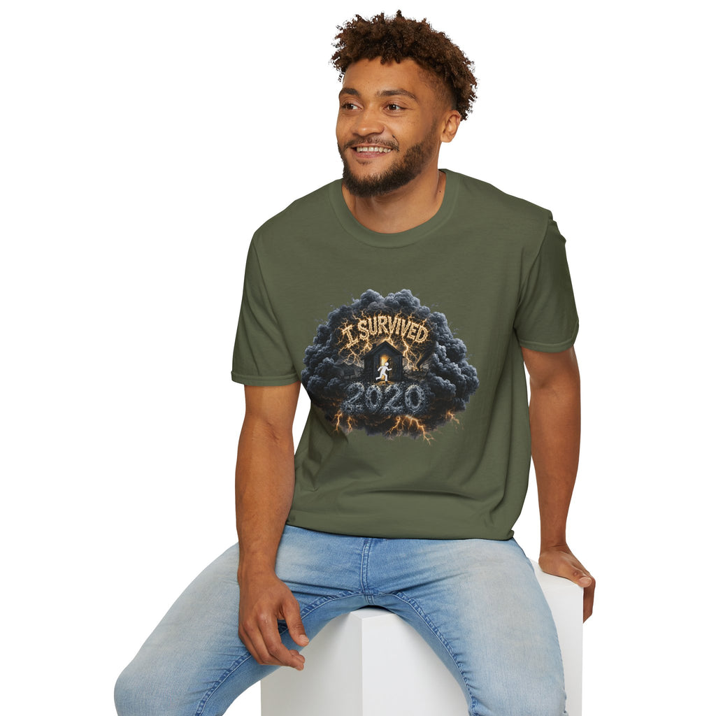 I Survived 2020 — Director's Cut Original Design Teaser Tee | Season 1 Premiere Drop Unisex Softstyle T-Shirt