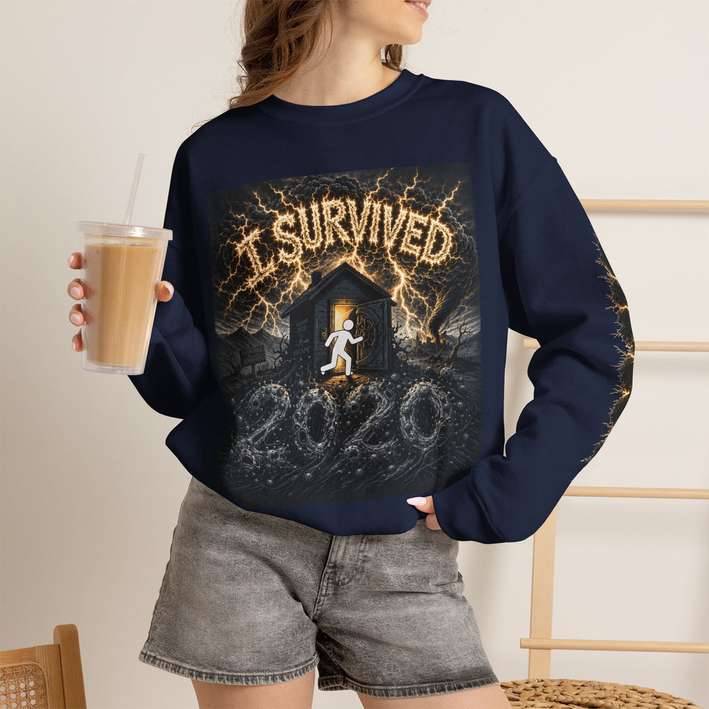 I Survived 2020 — Original PILOT Design: Special Edition Unisex Heavy Blend™ Crewneck Sweatshirt
