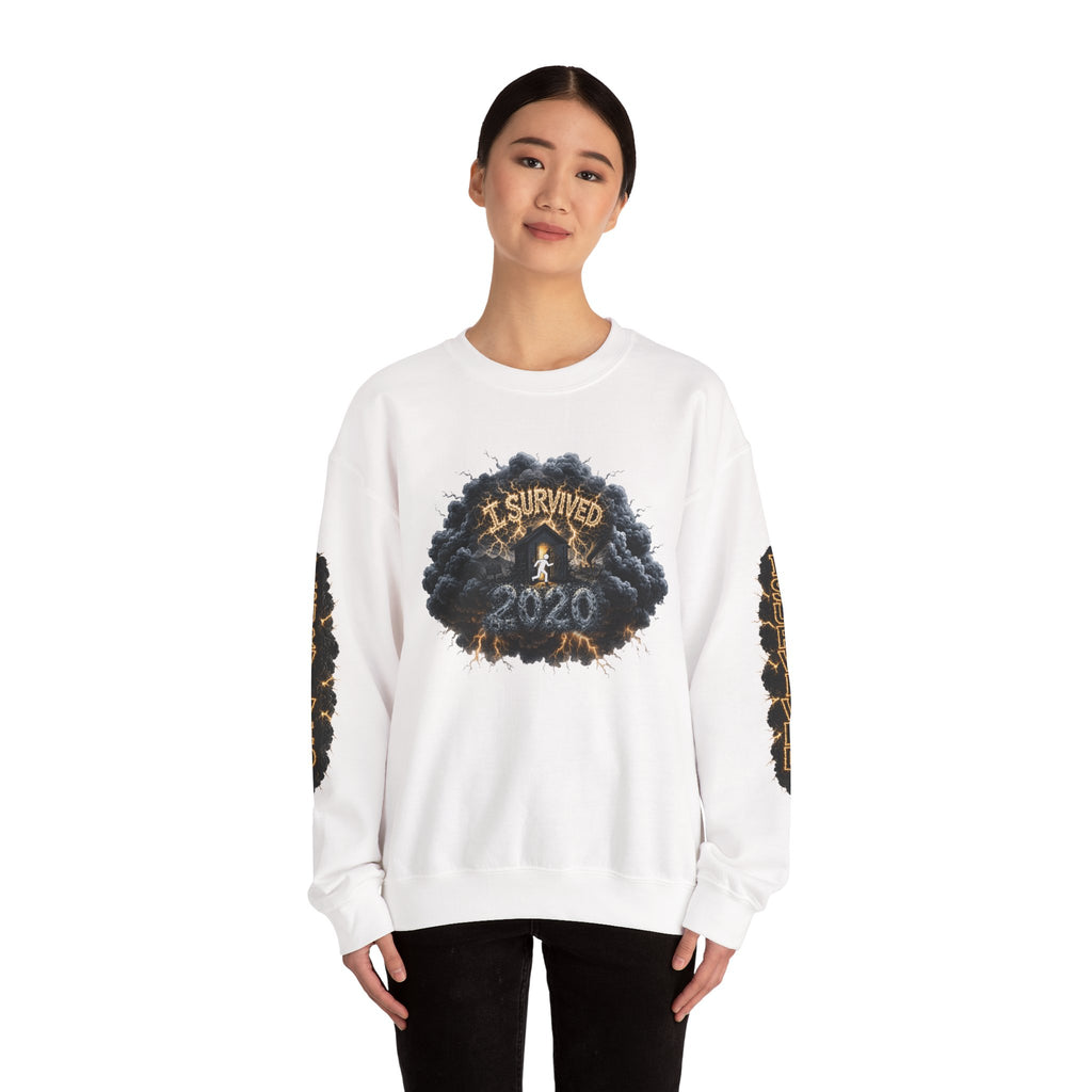 I Survived 2020 — Director's Cut Original Design Teaser Tee | Season 1 Premiere Drop Unisex Heavy Blend™ Crewneck Sweatshirt (SPECIAL EDITION)