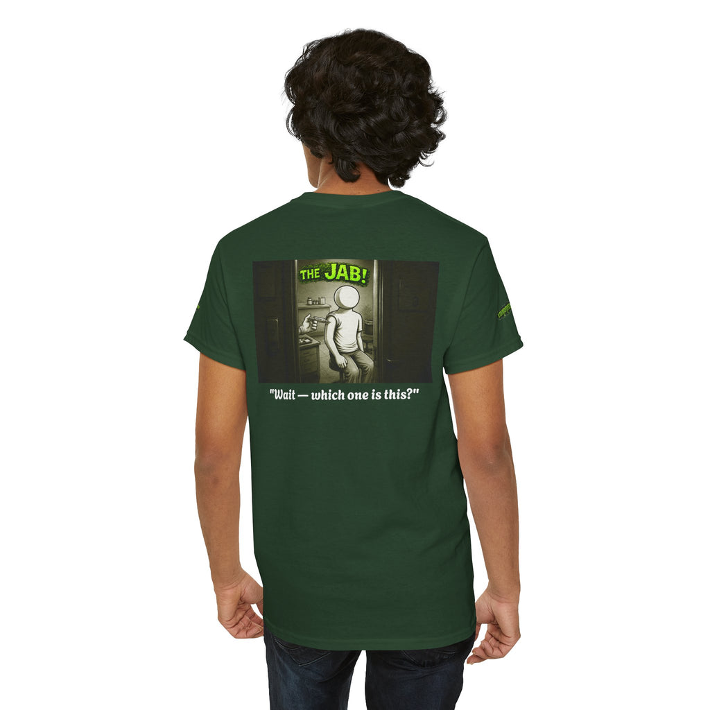 I Survived 2020 — PANDEMIC S1:E3: Director's Cut Special Edition "The Jab!" Unisex Heavy Cotton Tee