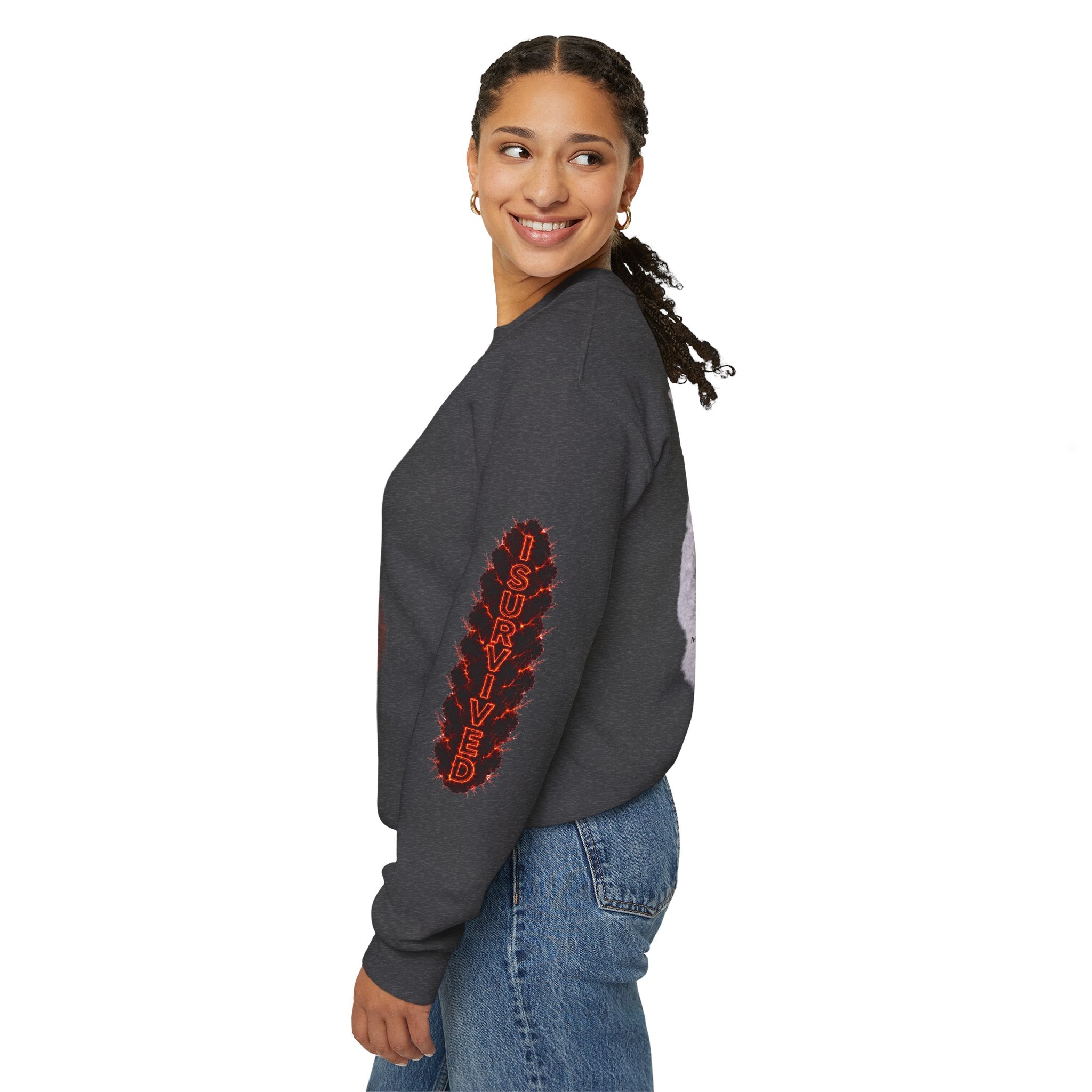 I Survived 2020 — Director's Cut S2:E3 "The California Wildfires" | Wildfire Edition Memorial Unisex Heavy Blend™ Crewneck Sweatshirt
