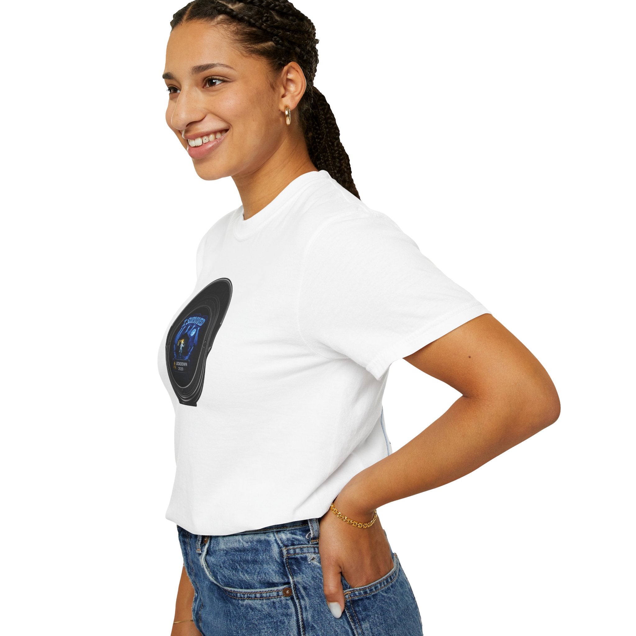 I Survived 2020 —  LOCKDOWN S3:E3: Director's Cut "Remote Schooling" Unisex Garment-Dyed T-shirt