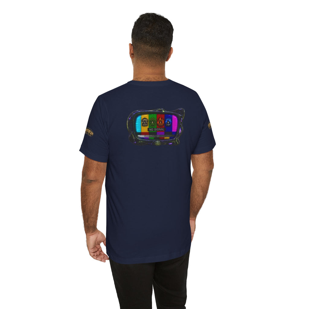 I Survived 2020 — "No Signal" Test Pattern Tee Alien Broadcast Finale Summer Premiere Unisex Jersey Short Sleeve Tee