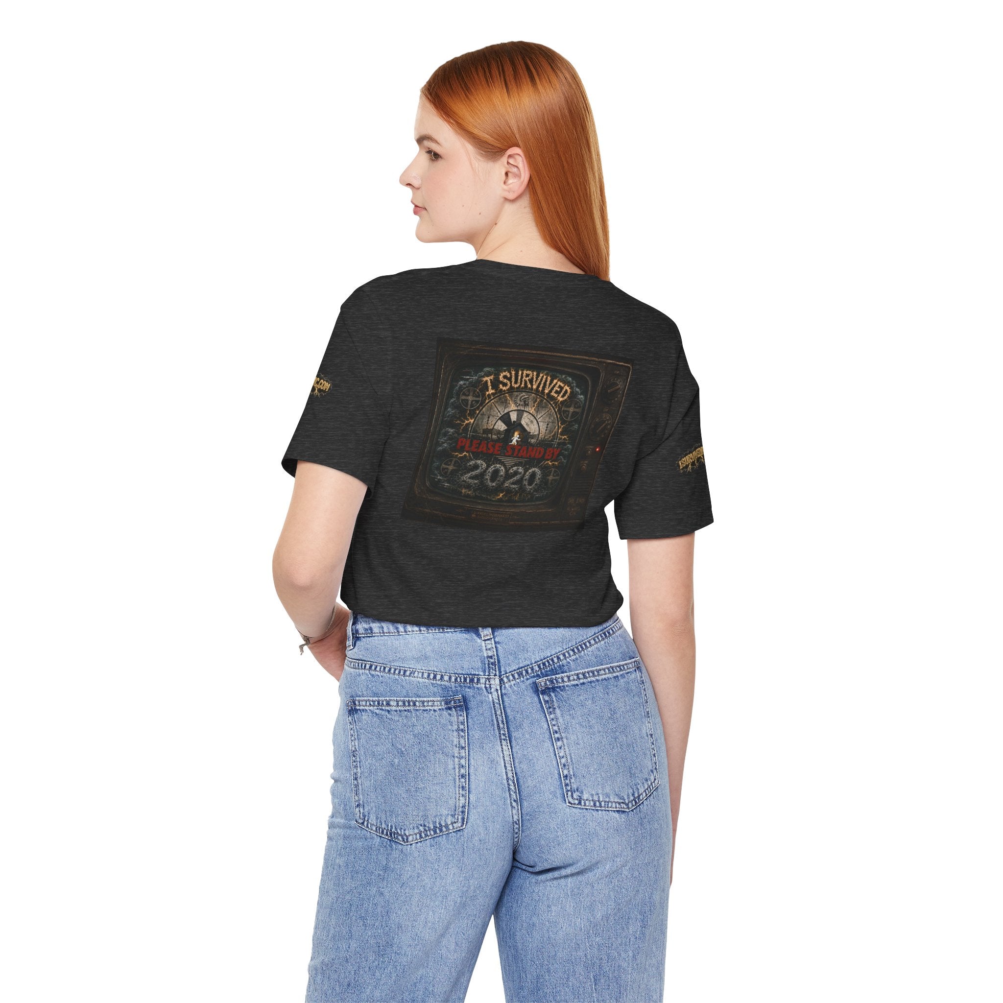 I Survived 2020 — "Please Stand By" Test Pattern Tee Special Edition Summer Premier Unisex Jersey Short Sleeve Tee