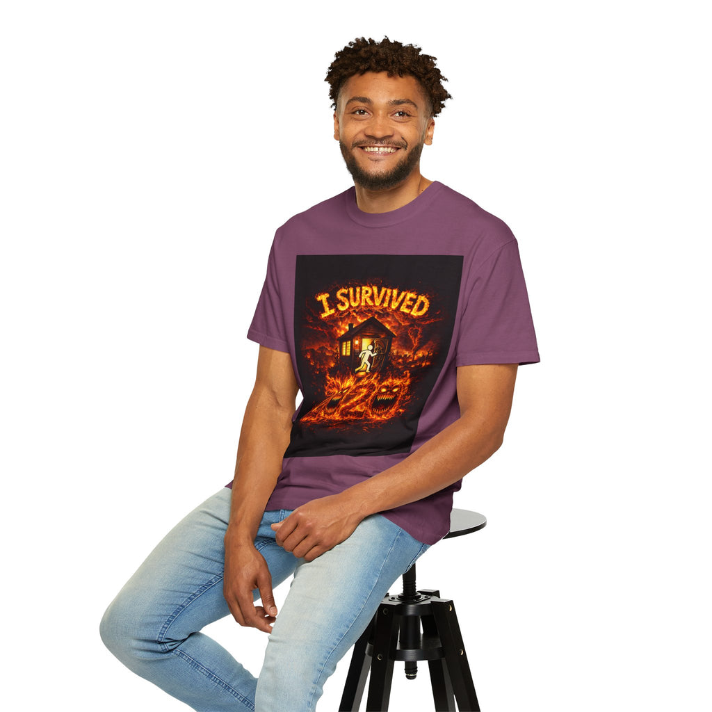 I Survived 2020 — S2:E4 "Western U.S. Wildfire Season" | Mid-Season Finale Pt. 1 | Wildfire Edition Memorial Unisex Garment-Dyed T-shirt