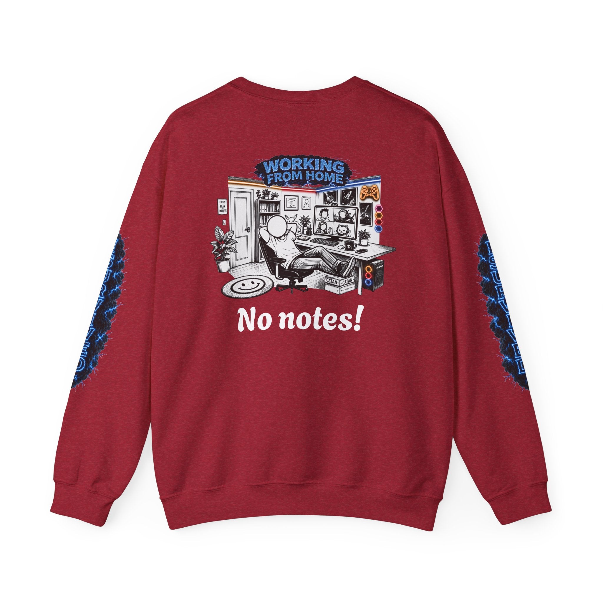 I Survived 2020 — LOCKDOWN S3:E4: Director's Cut "Working From Home" Unisex Heavy Blend™ Crewneck Sweatshirt