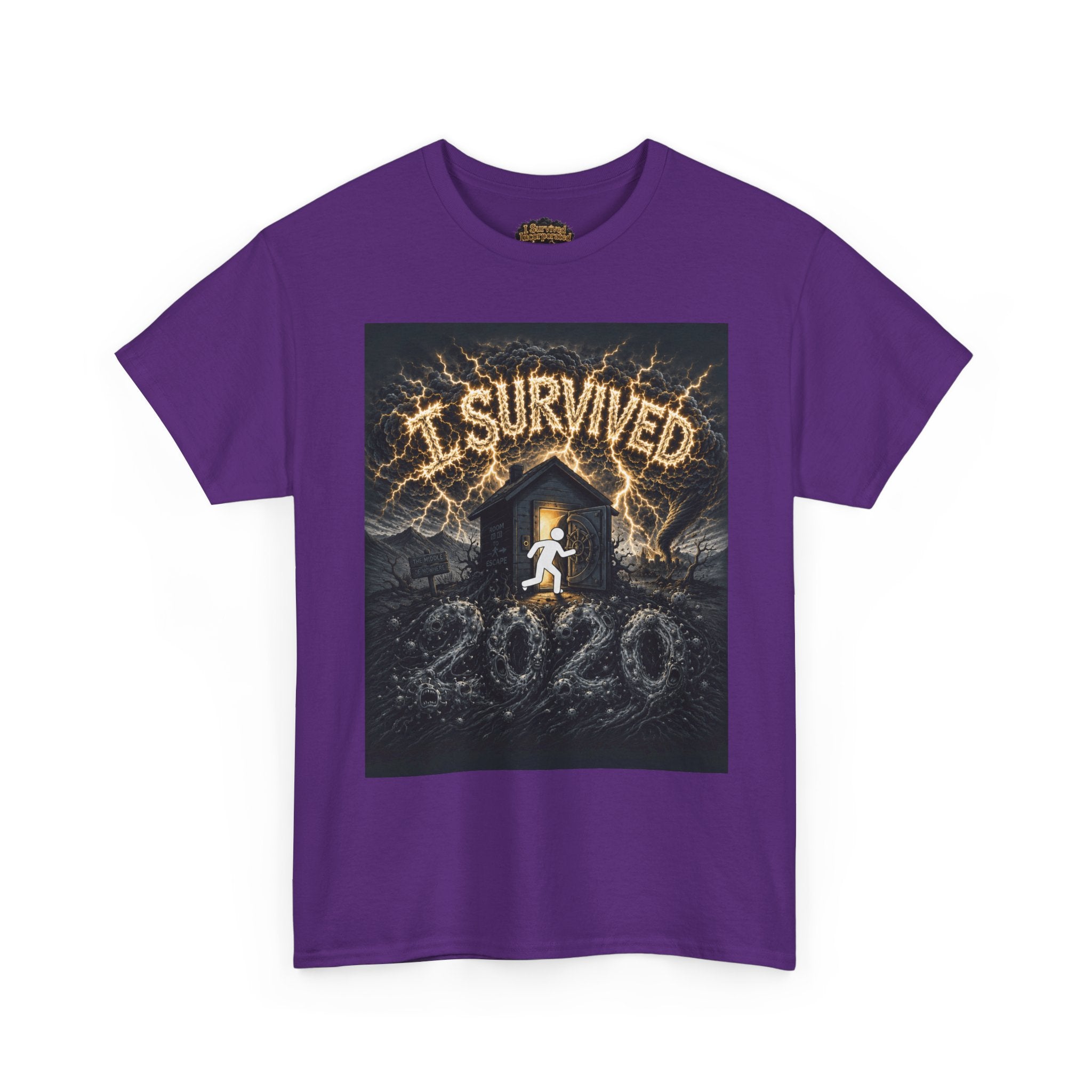 I Survived 2020 — Original Design Teaser Tee | Season 1 Premiere Drop Unisex Heavy Cotton Tee