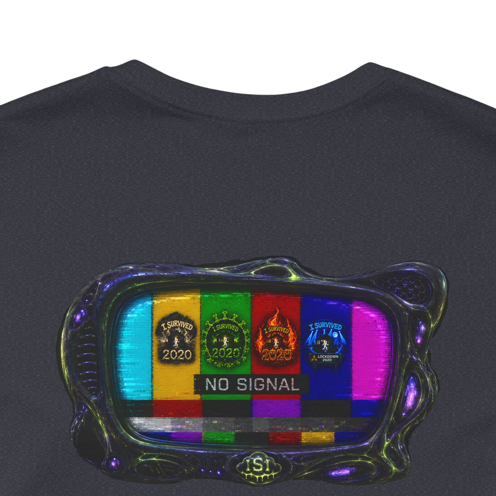 I Survived 2020 — "No Signal" Test Pattern Tee Alien Broadcast Finale Summer Premiere Unisex Jersey Short Sleeve Tee