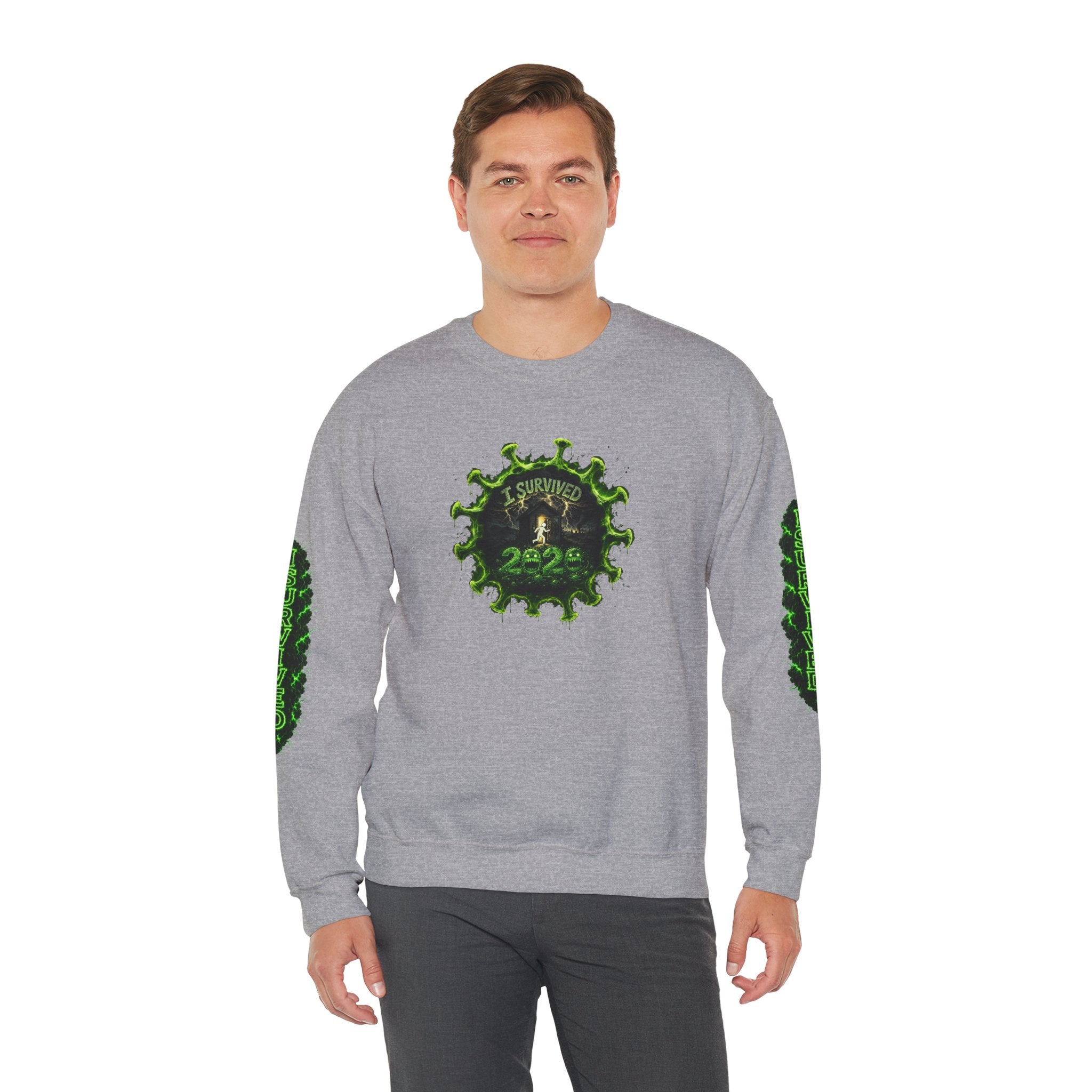 I Survived 2020 — PANDEMIC S1:E5: Director's Cut "Delivery Doomsday" Unisex Heavy Blend™ Crewneck Sweatshirt