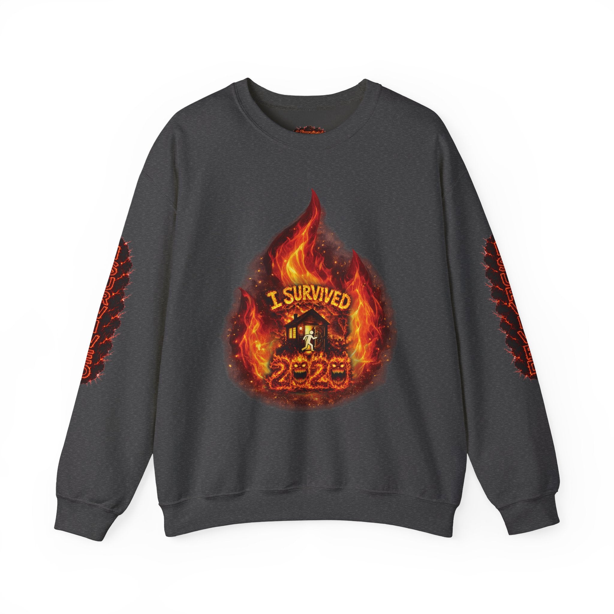 I Survived 2020 — Director's Cut S2:E1 "Berry Creek" | Wildfire Edition Memorial Unisex Heavy Blend™ Crewneck Sweatshirt