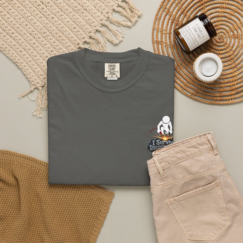 I Survived 2020 — "Please Stand By" Test Pattern Tee Summer Premier Unisex Garment-Dyed T-shirt