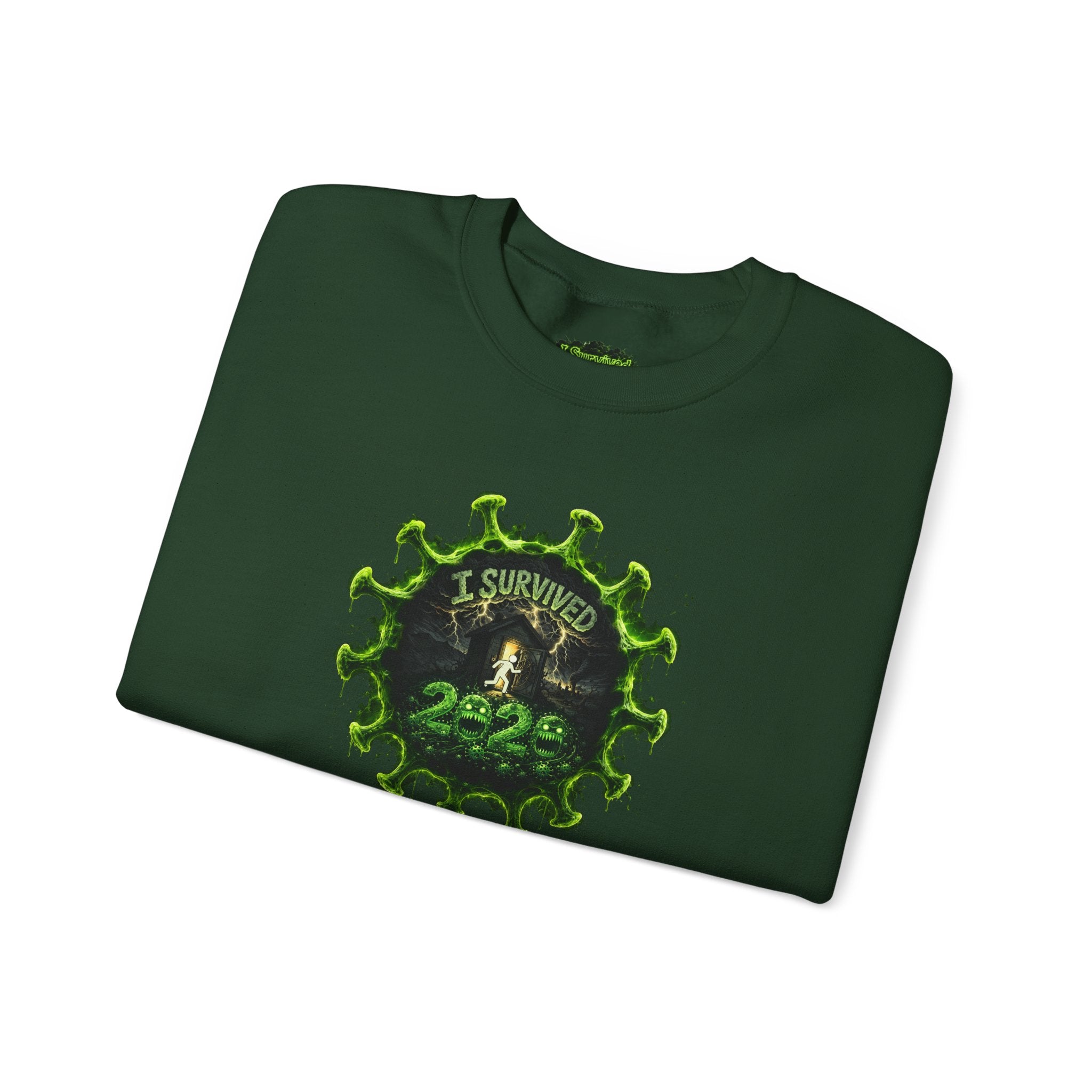 I Survived 2020 — PANDEMIC S1:E1: Director's Cut "COVID-19: The Coronavirus" Unisex Heavy Blend™ Crewneck Sweatshirt
