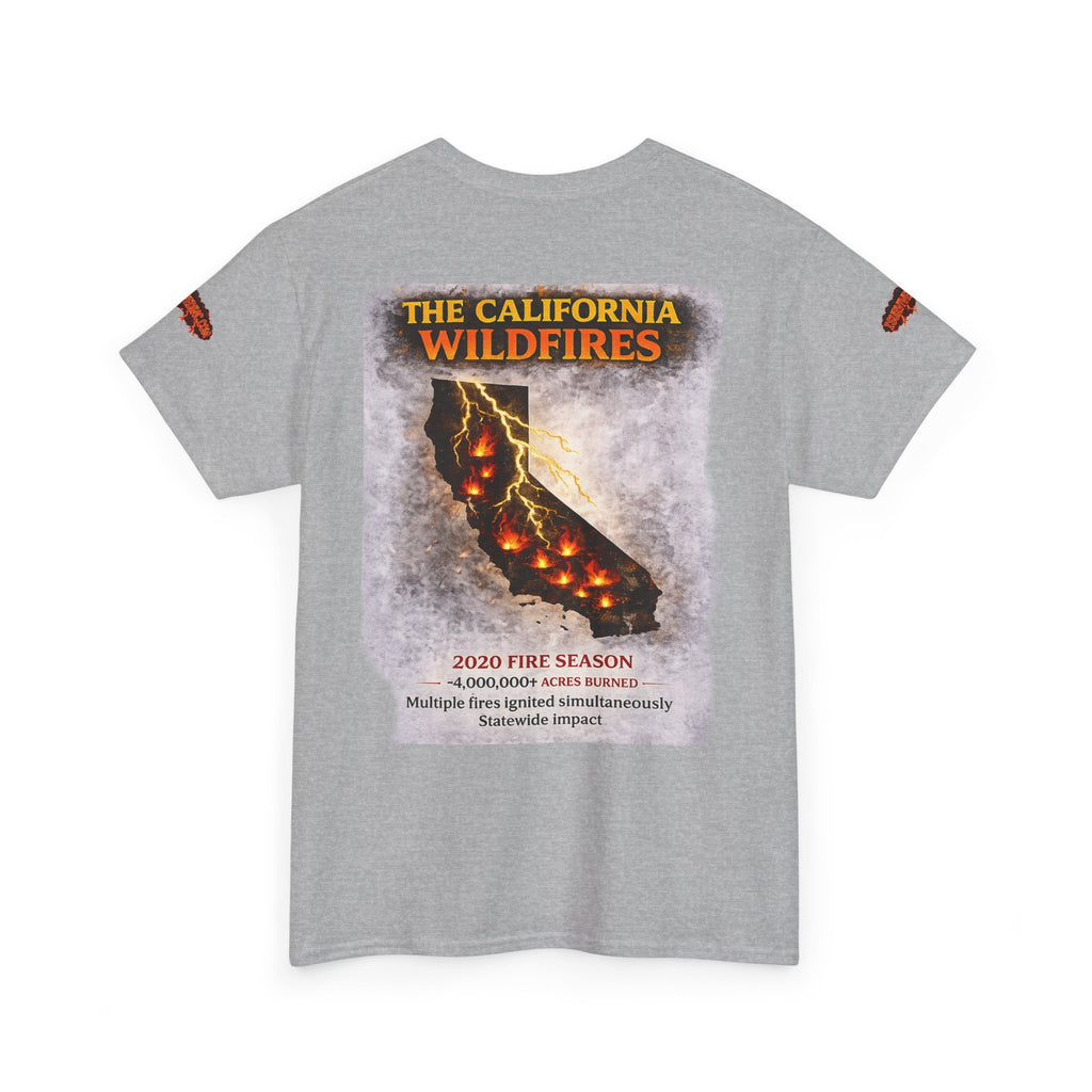 I Survived 2020 — Director's Cut S2:E3 "The California Wildfires" | Wildfire Edition Memorial Unisex Heavy Cotton Tee (SPECIAL EDITION)