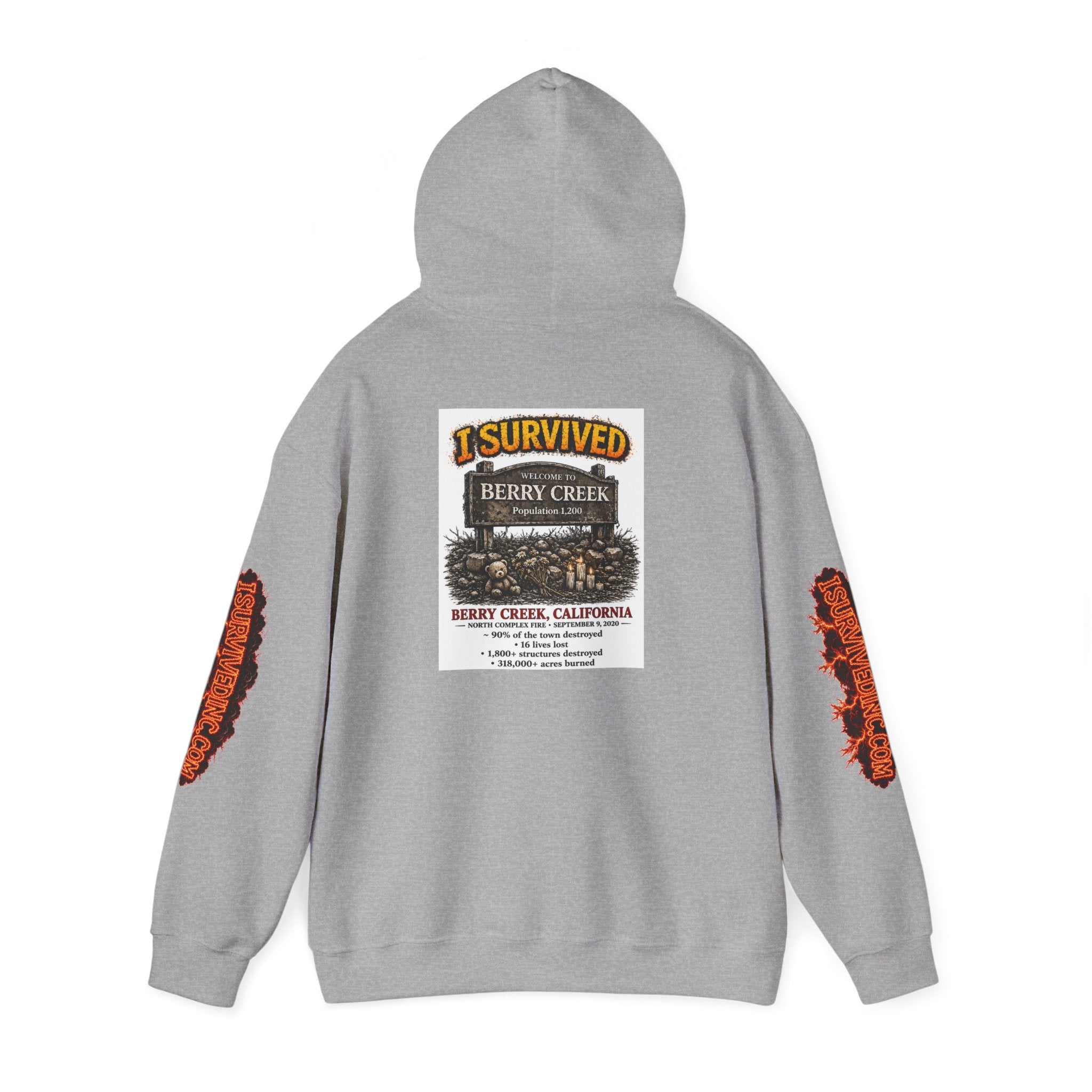 I Survived 2020 — S2:E1 "Berry Creek" | Wildfire Edition Memorial Hoodie Sweatshirt