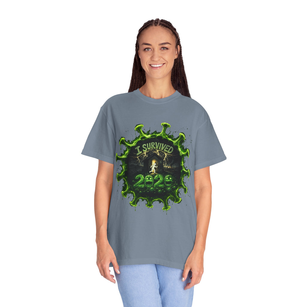 I Survived 2020 — Director's Cut S1:E5 "Delivery Doomsday" | Pandemic Edition Unisex Garment-Dyed T-shirt