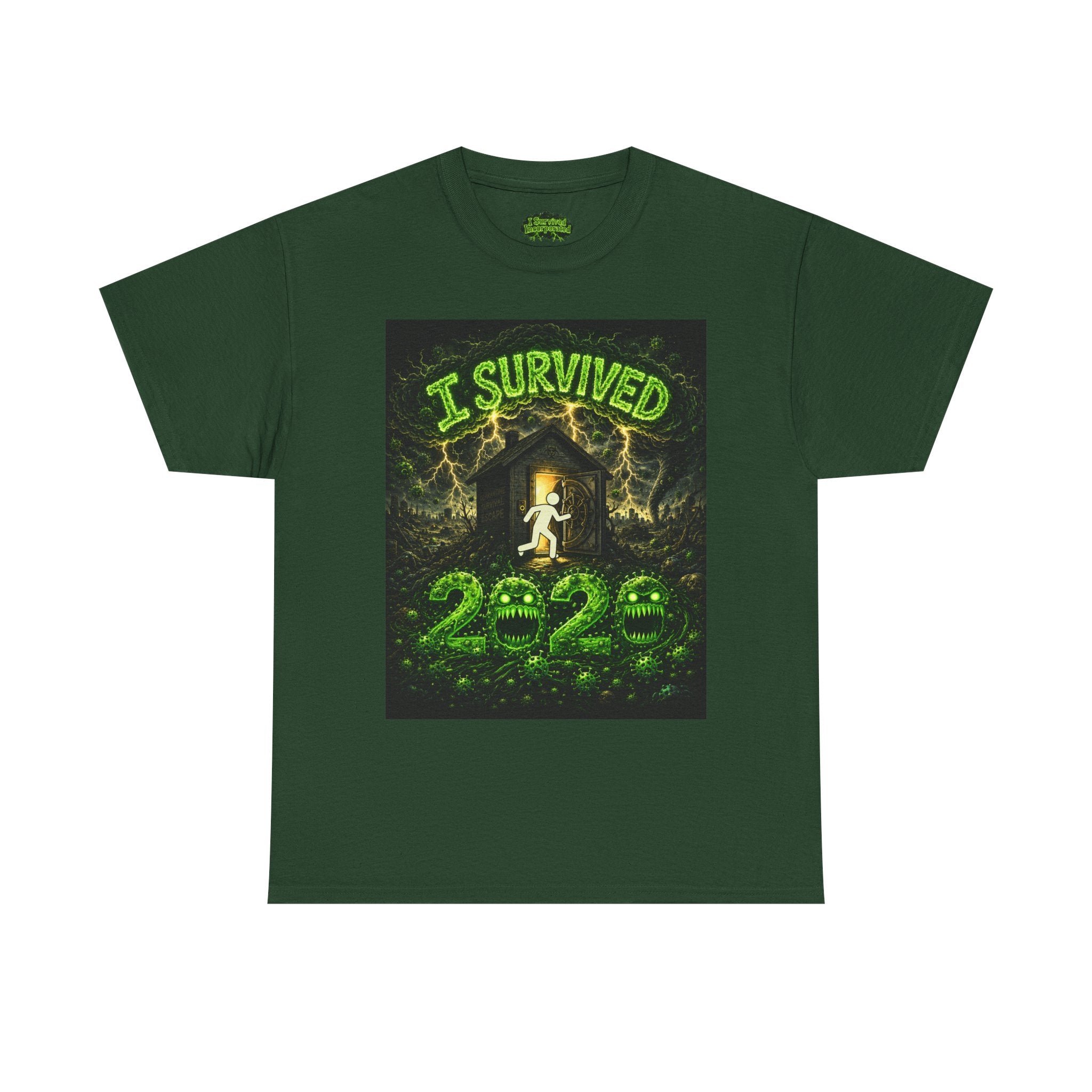 I Survived 2020 — S1:E1 "COVID-19: The Coronavirus" | Pandemic Edition Unisex Heavy Cotton Tee