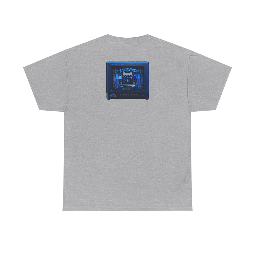 I Survived 2020 — "Please Stand By" Test Pattern Tee Lockdown Surveillance Edition Summer Exclusive Unisex Heavy Cotton Tee