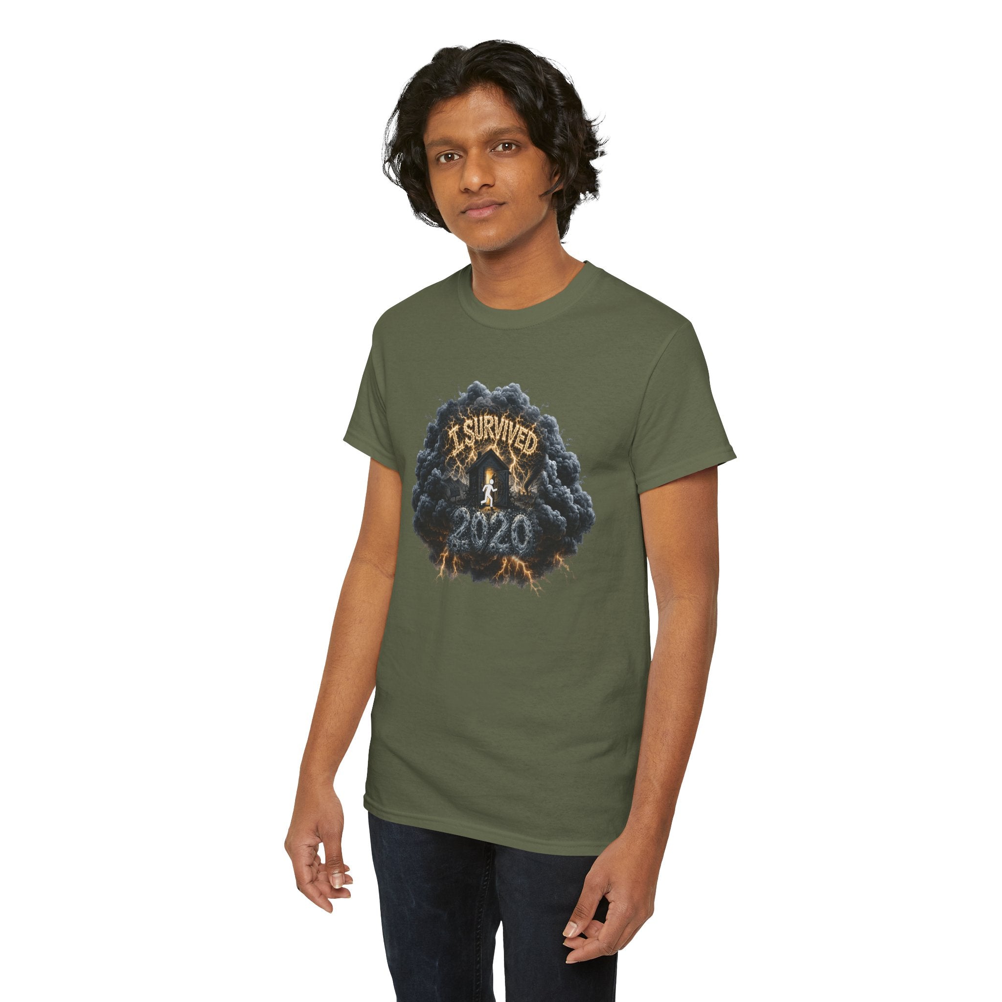 I Survived 2020 —  Deriector's Cut Original Design Teaser Tee | Season 1 Premiere Drop Unisex Heavy Cotton Tee