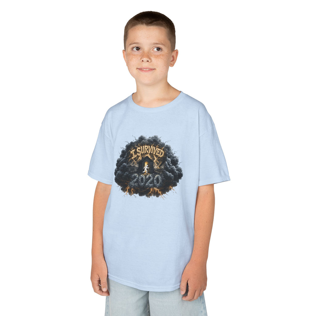 I Survived 2020 — Director's Cut Original Design Teaser Tee | Season 1 Premiere Drop Kids Heavy Cotton™ Tee