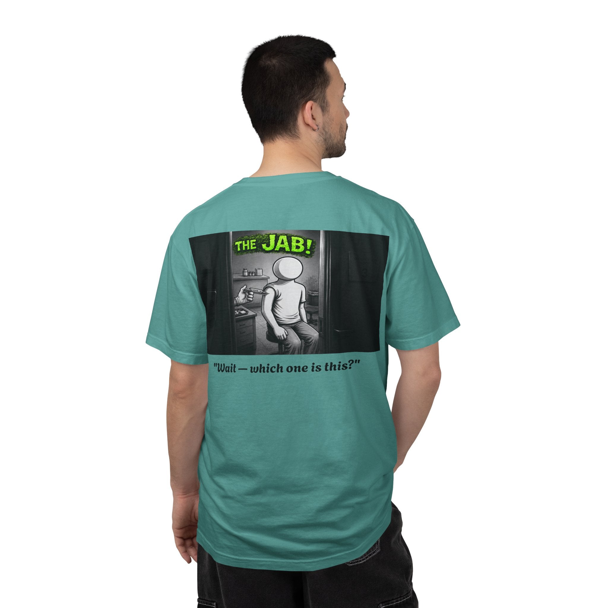 I Survived 2020 — Director's Cut S1:E3 "The Jab!" | Pandemic Edition Unisex Garment-Dyed T-shirt