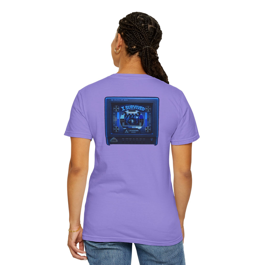 I Survived 2020 — "Please Stand By" Test Pattern Tee Lockdown Special Edition Summer Exclusive Unisex Garment-Dyed T-shirt