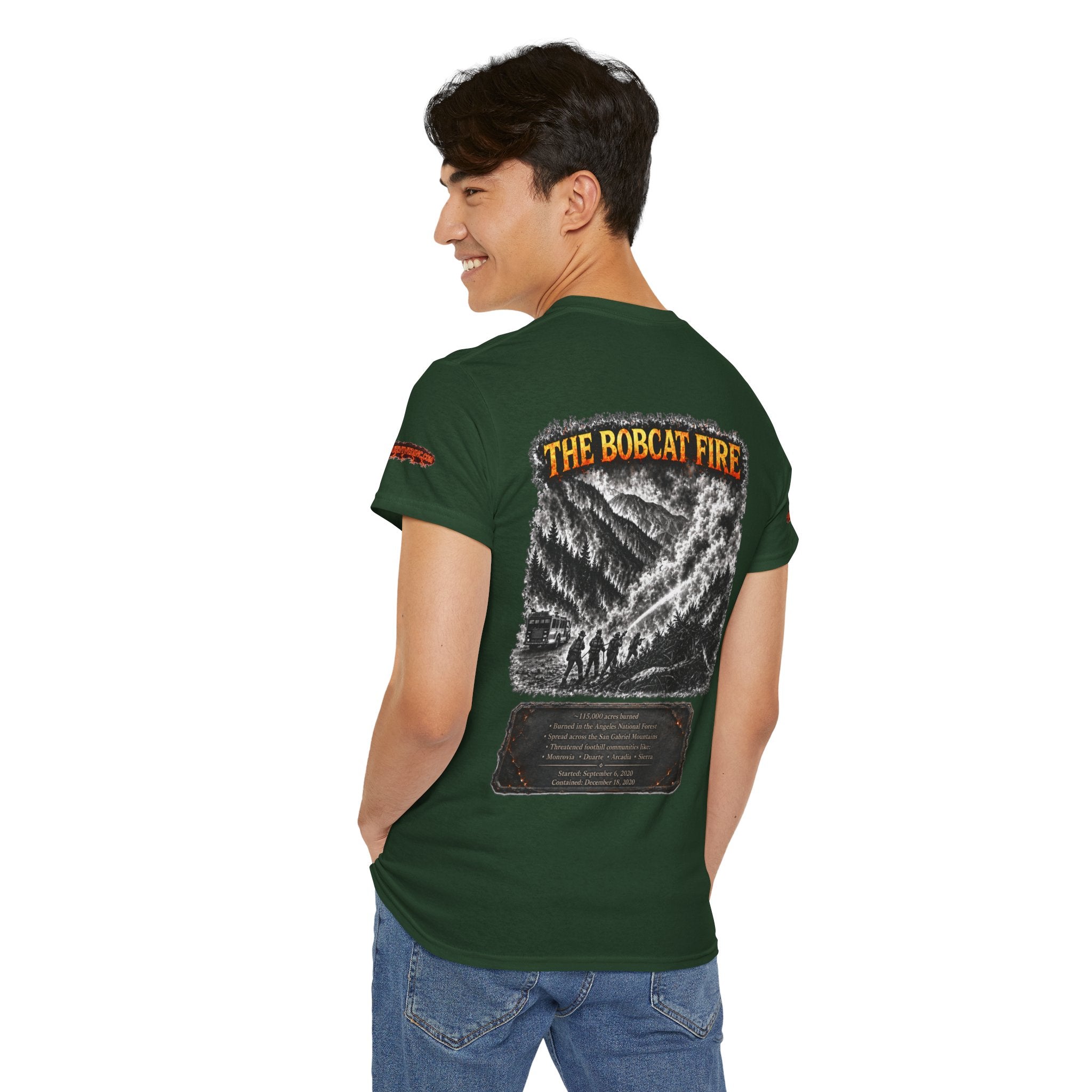 I Survived 2020 — WILDFIRES S2:E2: Special Edition "The Bobcat Fire" Memorial Unisex Heavy Cotton Tee