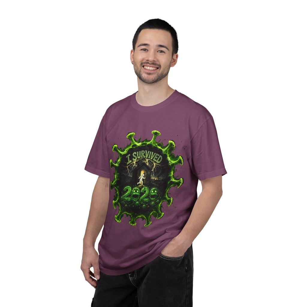 I Survived 2020 — Director's Cut S1:E4 "Mask Madness Mayhem Moment" | Pandemic Edition Unisex Garment-Dyed T-shirt