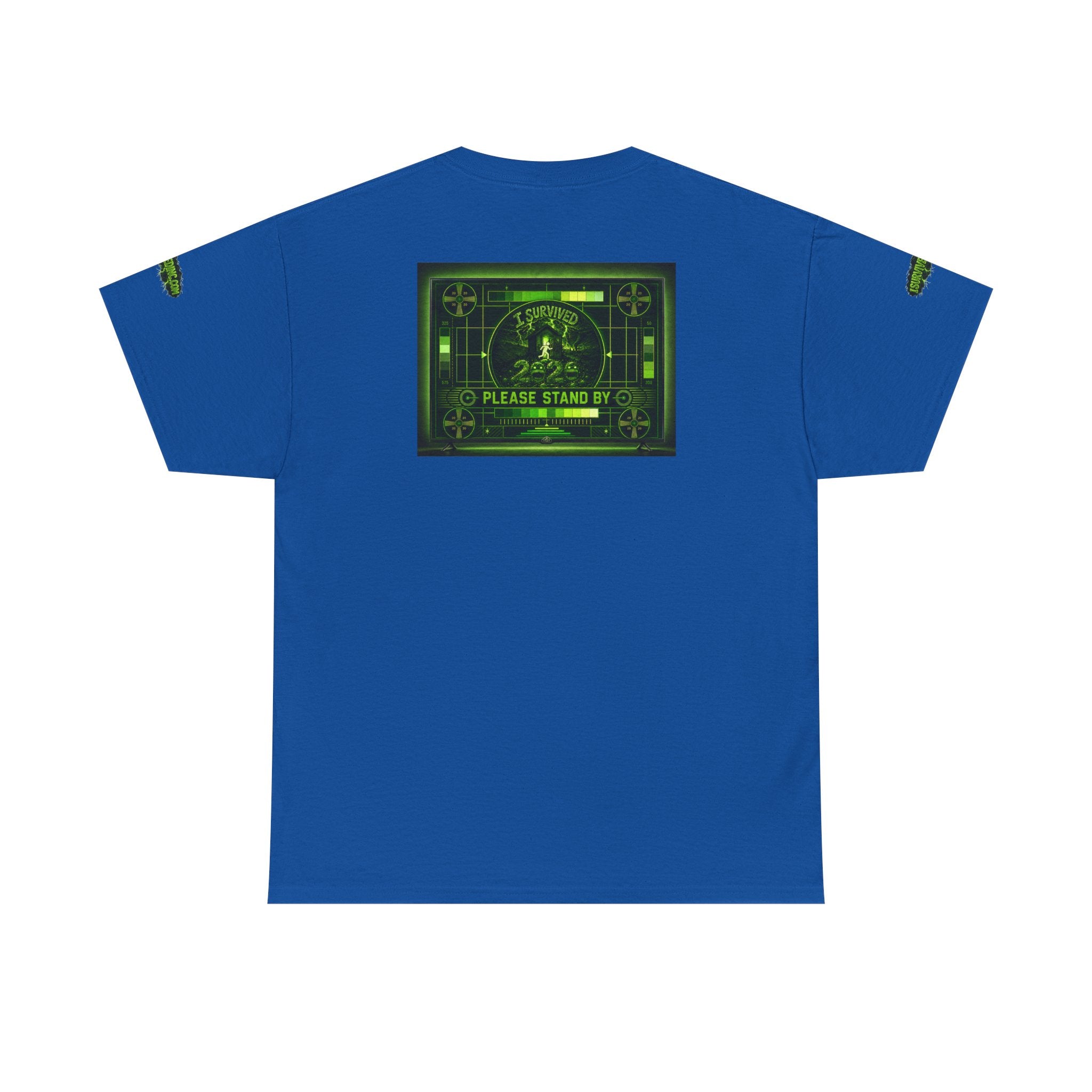 I Survived 2020 — "Please Stand By" Test Pattern Toxic Signal Tee Special Edition Summer Premiere Unisex Heavy Cotton Tee