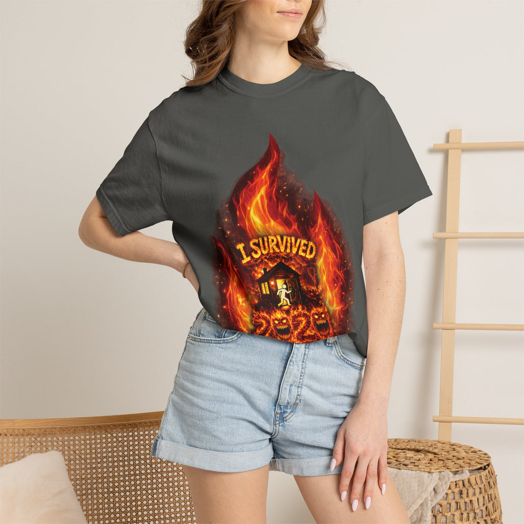 I Survived 2020 — Director's Cut S2:E1 "Berry Creek" | Wildfire Edition Memorial Unisex Garment-Dyed T-shirt