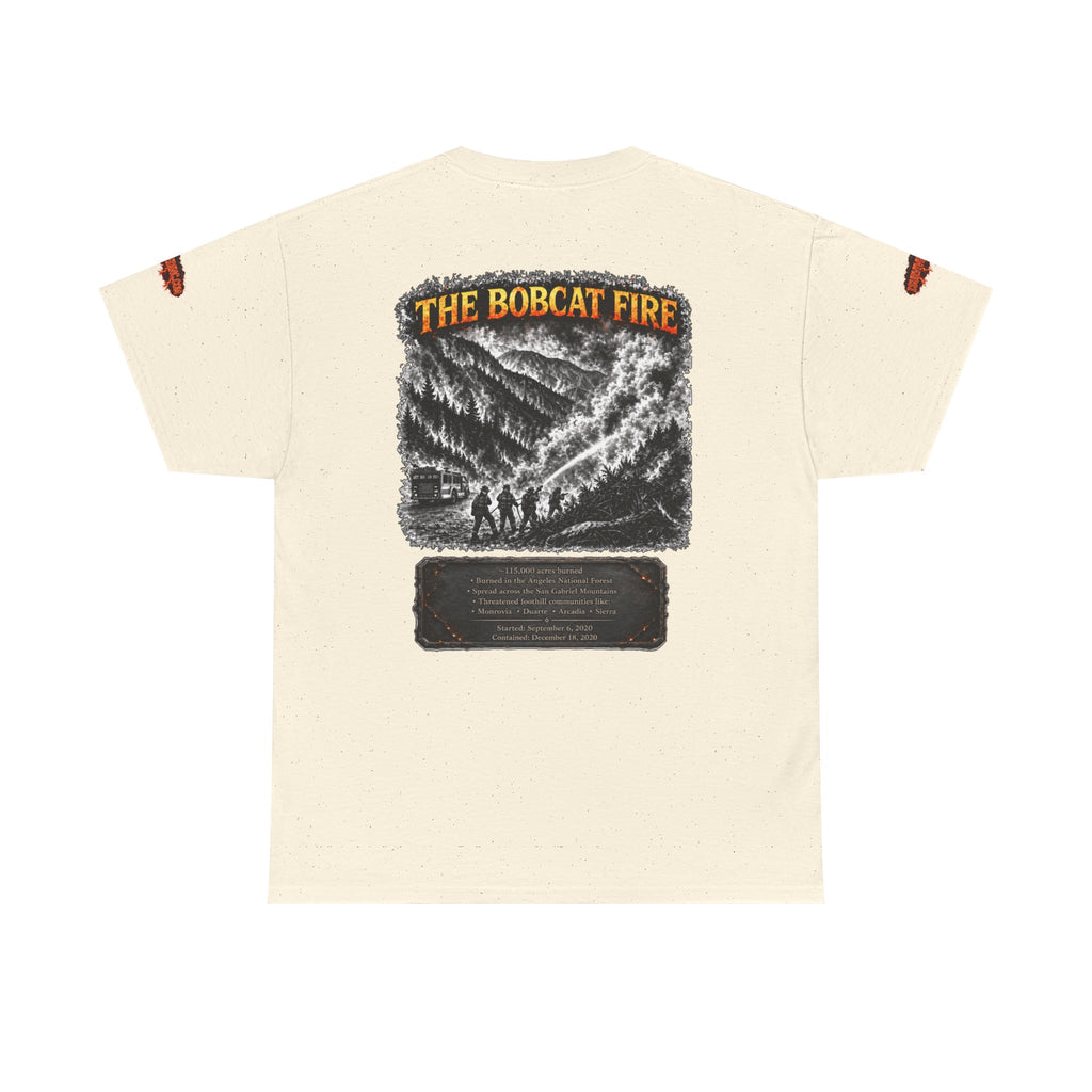 I Survived 2020 — WILDFIRES S2:E2: Special Edition "The Bobcat Fire" Memorial Unisex Heavy Cotton Tee